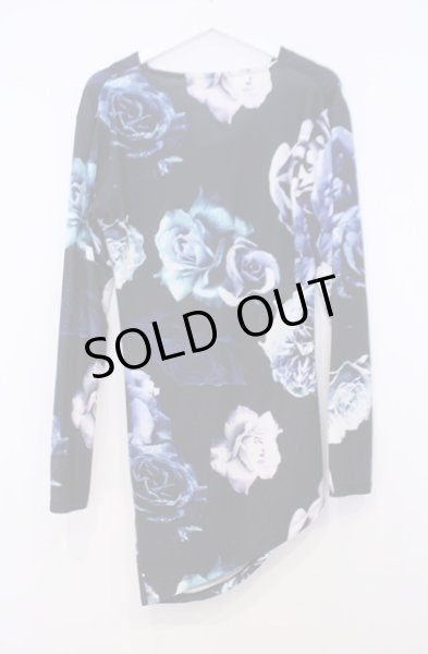 画像4: CIVARIZE / Zest フラワー総柄ドレープカットソー 44 ブラックｘブルー O-26-01-31-024-CI-to-YM-OS (4)