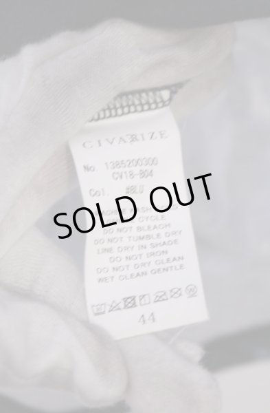 画像5: CIVARIZE / Zest フラワー総柄ドレープカットソー 44 ブラックｘブルー O-26-01-31-024-CI-to-YM-OS (5)