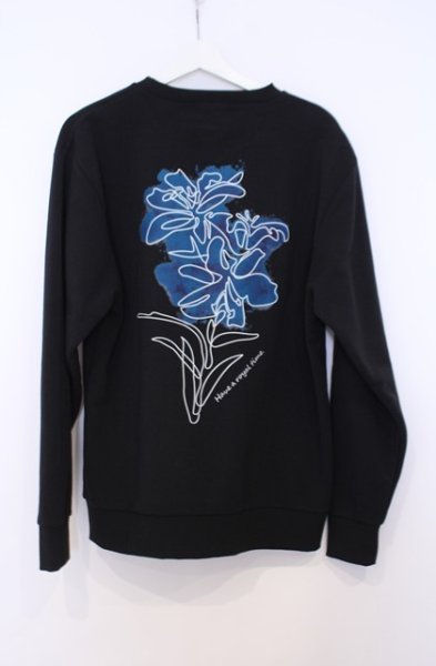 画像3: CavariA / フラワープリントプルオーバー 44 ブラック O-26-01-31-026-Ca-to-YM-OS (3)