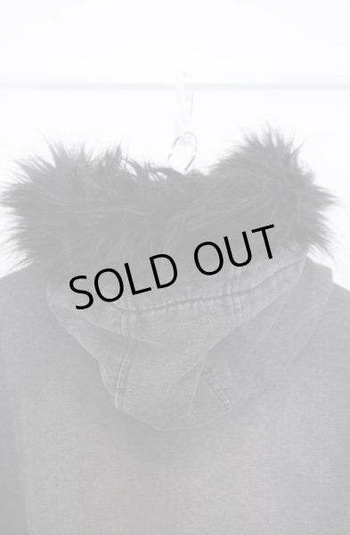 画像3: CavariA / ウォッシュドデニムフーデッドブルゾン 44 ブラック O-26-01-31-003-Ca-ou-YM-OS (3)