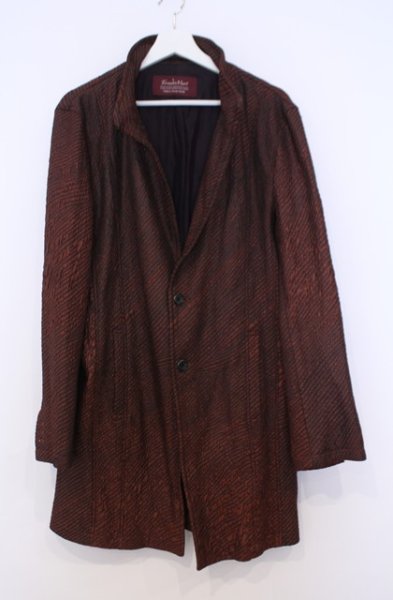 画像1: TORNADO MART / ウェーブパネルジャカードスタンドコート LL ダークブラウン O-26-01-31-029-TO-ou-YM-OS (1)