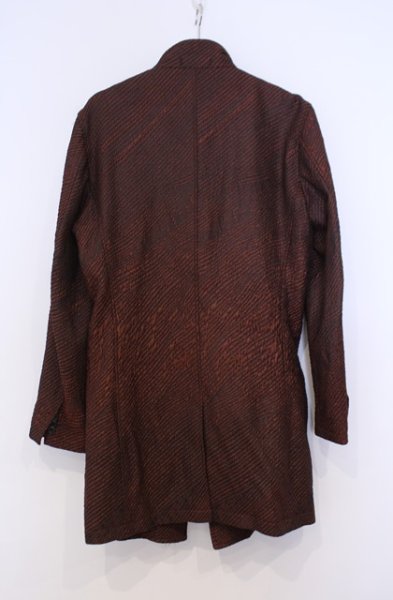 画像3: TORNADO MART / ウェーブパネルジャカードスタンドコート LL ダークブラウン O-26-01-31-029-TO-ou-YM-OS (3)