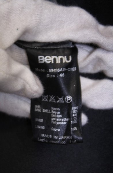 画像4: BENNU / ノーカラーライダースコート 46 レオパード O-26-01-31-030-BE-ou-YM-OS (4)