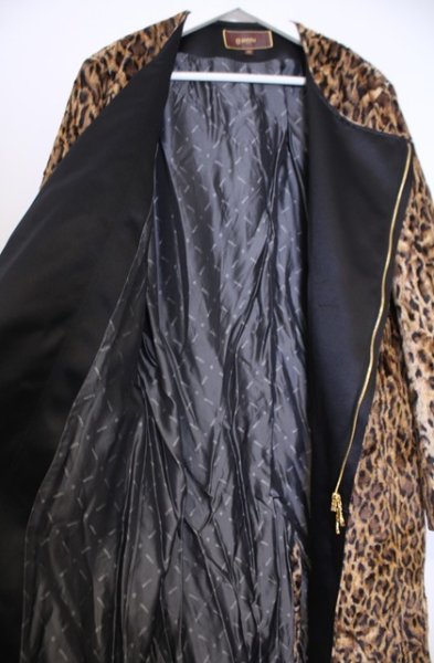 画像5: BENNU / ノーカラーライダースコート 46 レオパード O-26-01-31-030-BE-ou-YM-OS (5)