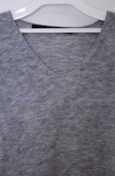 画像2: NO ID. / ビキューレパイルV/Nプルオーバー 2 グレー O-26-01-31-035-NO-to-YM-OS (2)