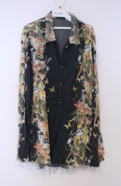 画像1: KMRii / BOTANICAL MAGNOLIA　シャツ 1 グリーン系 O-26-01-31-036-KM-sh-YM-OS (1)