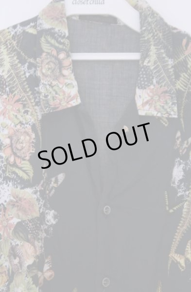 画像2: KMRii / BOTANICAL MAGNOLIA　シャツ 1 グリーン系 O-26-01-31-036-KM-sh-YM-OS (2)