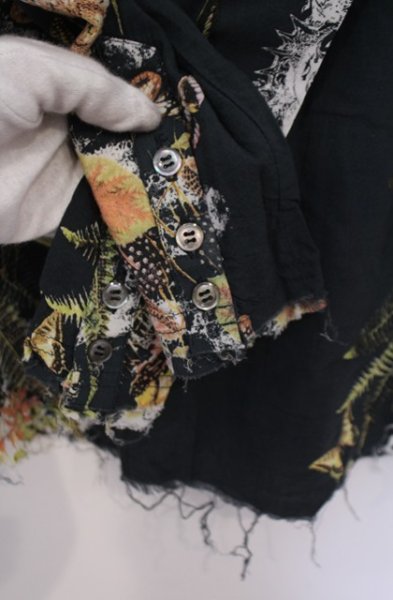 画像4: KMRii / BOTANICAL MAGNOLIA　シャツ 1 グリーン系 O-26-01-31-036-KM-sh-YM-OS (4)