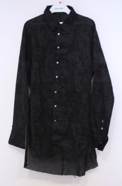 画像1: KMRii / Snake シャツ 1 ブラック O-26-01-31-037-KM-sh-YM-OS (1)