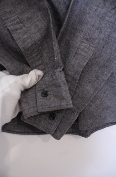 画像3: TORNADO MART / パッチワークシャツ M グレー O-26-01-31-040-TO-sh-YM-OS (3)