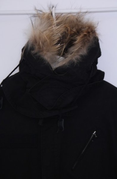 画像2: HARE / M-65コート L ブラック O-26-01-31-001-HA-ou-YM-OS (2)