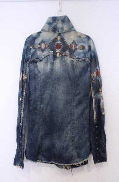 画像4: LGB / SHIRT-G/STD デニムシャツ 1（レディース） インディゴ O-26-01-31-041-LG-sh-YM-OS (4)