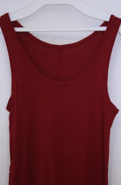 画像2: ROYAL FLASH / アシンメトリーロングタンクトップ F レッド O-26-01-31-042-RO-to-YM-OS (2)