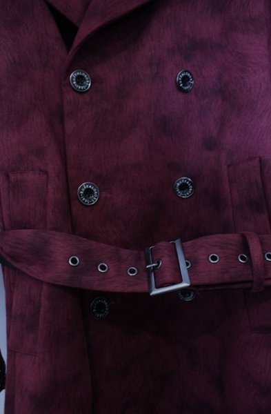 画像2: BUFFALO BOBS / DUOMO(ドゥオーモ)マイクロスエードコート 3-4 ボルドー O-26-01-31-005-BU-ou-YM-OS (2)