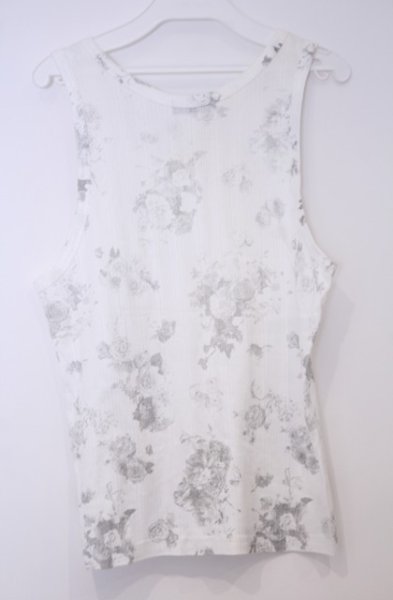 画像3: TORNADO MART / フラワープリントテレコタンクトップ  ホワイト O-26-01-31-046-TO-to-YM-OS (3)