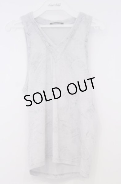 画像1: TORNADO MART / シャドーペイズリーレイヤードVネックタンクトップ  グレー O-26-01-31-047-TO-to-YM-OS (1)