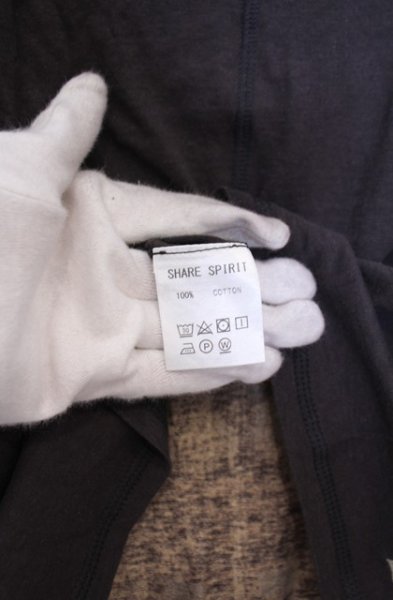 画像4: SHARE SPIRIT / デビルファミリーTシャツ S ブラック（ダークブラウン系） O-26-01-31-048-SH-ts-YM-OS (4)