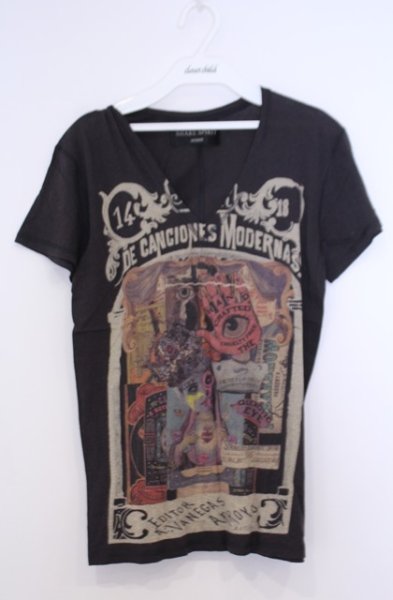 画像1: SHARE SPIRIT / CROWN Tシャツ S ブラック（ダークブラウン系） O-26-01-31-052-SH-ts-YM-OS (1)