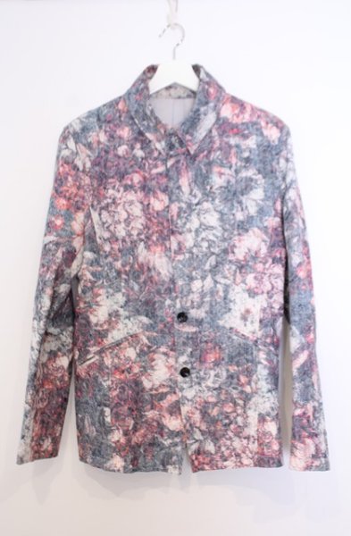 画像1: TORNADO MART / フラワージャガード返し襟ジャケット LL ピンク系 O-26-01-31-006-TO-ja-YM-OS (1)