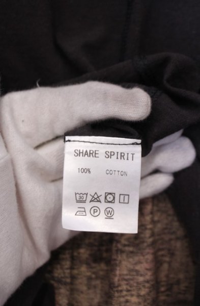 画像4: SHARE SPIRIT / CROWN Tシャツ S ブラック（ダークブラウン系） O-26-01-31-052-SH-ts-YM-OS (4)