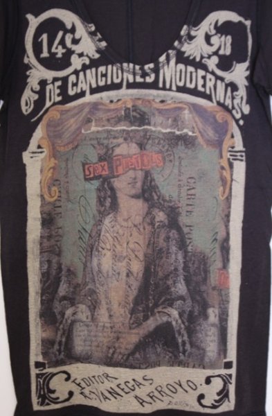 画像2: SHARE SPIRIT / QUEEN Tシャツ 36 ブラック（ダークブラウン系） O-26-01-31-053-SH-ts-YM-OS (2)