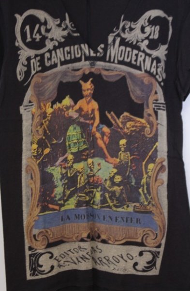 画像2: SHARE SPIRIT / オニスカル Tシャツ S ブラック（ダークブラウン系） O-26-01-31-056-SH-ts-YM-OS (2)