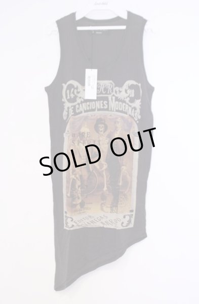 画像1: SHARE SPIRIT / シルクハットスカル タンクトップ S ブラック（ダークブラウン系） O-26-01-31-059-SH-ts-YM-ZT0203 (1)