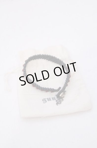 画像1: gunda / BUBBLE BR ブレスレット  ブラックｘレッド O-26-01-31-071-gu-ac-YM-OS (1)