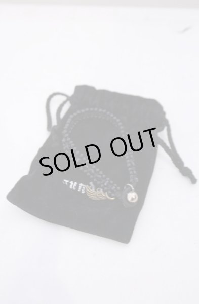 画像1: gunda / BUBBLE BR ブレスレット  ブラックｘブラックｘアンティークゴールド O-26-01-31-075-gu-ac-YM-OS (1)