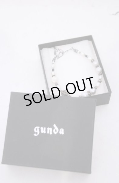 画像2: gunda / MILKY WAY　ブレスレット  シルバーｘホワイト O-26-01-31-078-gu-ac-YM-OS (2)