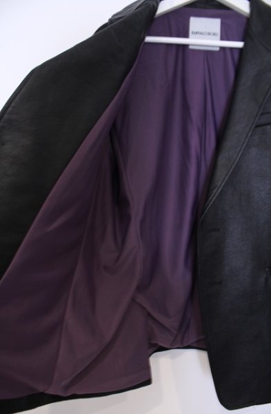画像5: BUFFALO BOBS / COZZA-LEATHER LOOK(コッザ レザールック)イタリアンカラージャケット 3-4 ブラック O-26-01-31-009-BU-ja-YM-OS (5)
