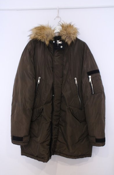 画像1: ZARA / ドロップショルダーナイロンコート EU L カーキ O-26-01-31-002-ZA-ou-YM-OS (1)