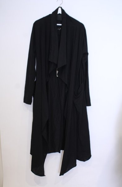 画像1: First Aid to the injured / バックスリットロングカーディガン 3 ブラック O-26-01-31-015-TA-to-YM-OS (1)