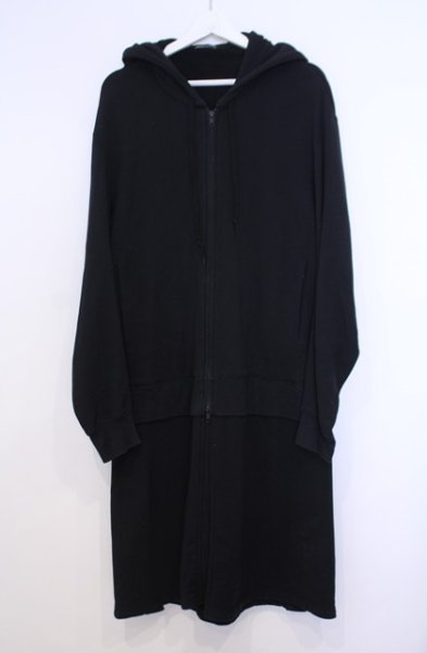 画像1: LAD MUSICIAN / レイヤードロングジップパーカー L ブラック O-26-01-31-017-LA-to-YM-OS (1)