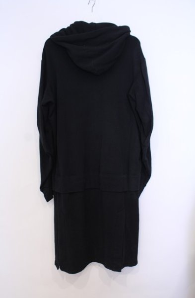 画像3: LAD MUSICIAN / レイヤードロングジップパーカー L ブラック O-26-01-31-017-LA-to-YM-OS (3)