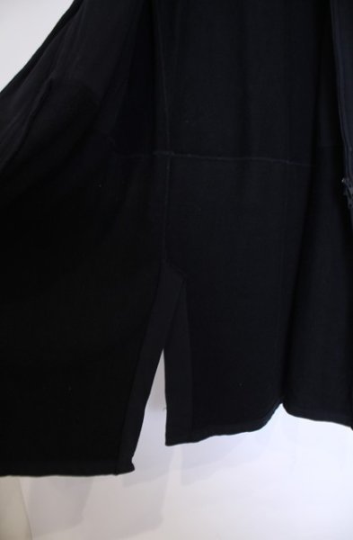 画像5: LAD MUSICIAN / レイヤードロングジップパーカー L ブラック O-26-01-31-017-LA-to-YM-OS (5)