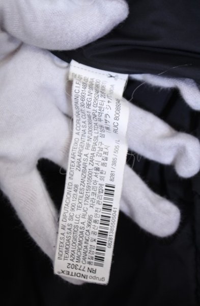 画像4: ZARA / ドロップショルダーナイロンコート EU L カーキ O-26-01-31-002-ZA-ou-YM-OS (4)