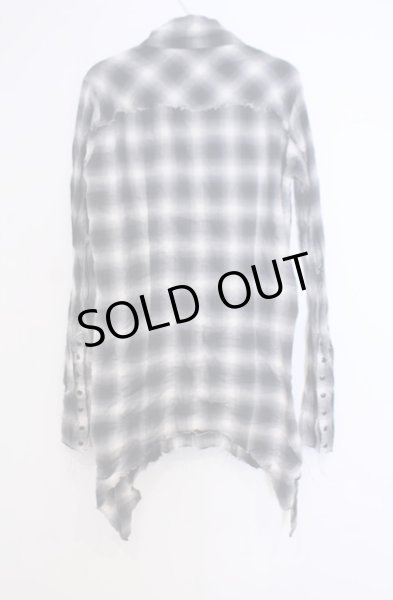 画像4: JURY BLACK / ロングチェックシャツ 2 ブラック O-26-01-31-019-JU-sh-YM-OS (4)