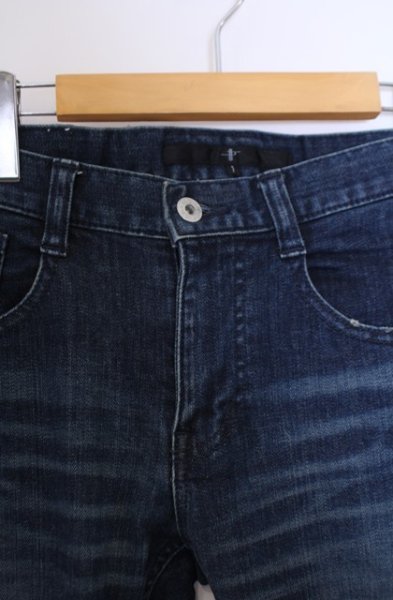 画像2: NO ID. / ストレッチデニムUSED加工スキニーデニムパンツ 1 インディゴ O-26-02-03-030-NO-pa-YM-OS (2)
