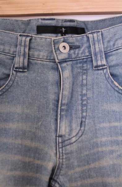 画像2: NO ID. / ストレッチデニムUSED加工スキニーデニムパンツ 1 ライトインディゴ O-26-02-03-031-NO-pa-YM-OS (2)