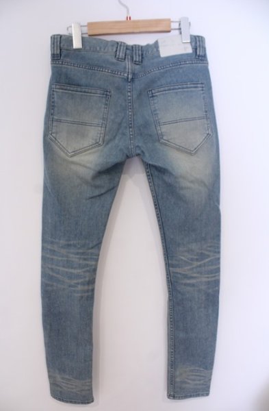 画像5: NO ID. / ストレッチデニムUSED加工スキニーデニムパンツ 1 ライトインディゴ O-26-02-03-031-NO-pa-YM-OS (5)
