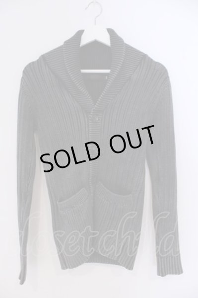 画像1: FUGA / Decidedly ブリーチニットカーディガン 44 ブラック O-26-02-03-034-FU-to-YM-OS (1)