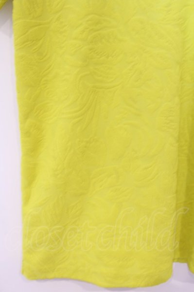 画像2: TORNADO MART / ボタニカルパイル半袖VネックTシャツ M イエロー O-26-02-03-036-TO-ts-YM-OS (2)