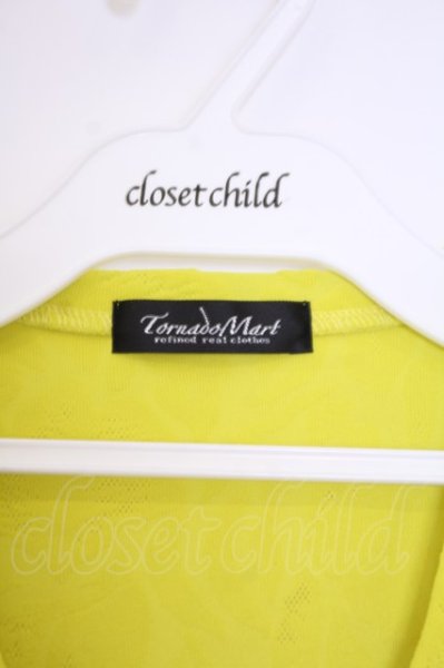 画像3: TORNADO MART / ボタニカルパイル半袖VネックTシャツ M イエロー O-26-02-03-036-TO-ts-YM-OS (3)