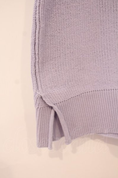 画像3: GOSTAR DE FUGA / 畦編みニットソー 44 ライトパープル O-26-02-03-039-GO-to-YM-OS (3)