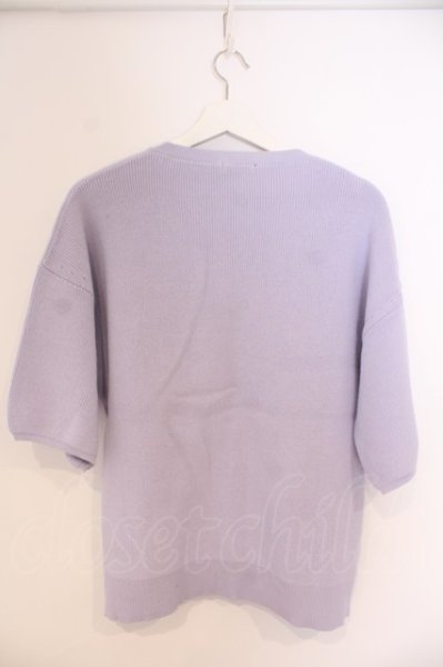 画像5: GOSTAR DE FUGA / 畦編みニットソー 44 ライトパープル O-26-02-03-039-GO-to-YM-OS (5)