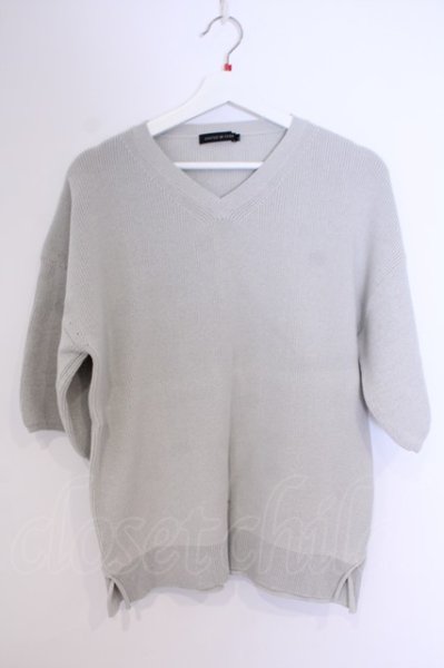 画像1: GOSTAR DE FUGA / 畦編みニットソー 44 グレー O-26-02-03-040-GO-to-YM-OS (1)