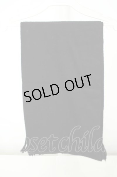 画像3: GOSTAR DE FUGA / フリンジウールカラーマフラー  ブラック O-26-02-03-1005-GO-0-YM-ZT252 (3)