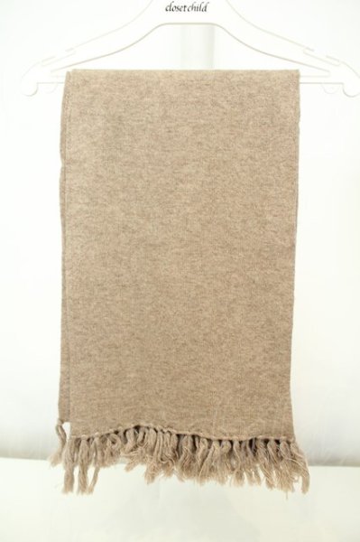 画像1: GOSTAR DE FUGA / フリンジウールカラーマフラー  ブラウン O-26-02-03-1002-GO-0-YM-OS (1)