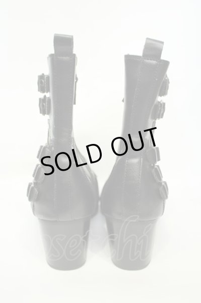 画像5: yosuke / ベルテッドショートブーツ 27cm ブラック O-26-02-03-1019-yo-sho-YM-OS (5)